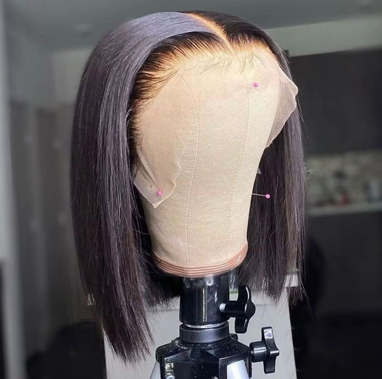 Wear and Go BOB wigs 5x5 Glueless Bob wig DD human hair 200% pre plucked & bleached knot