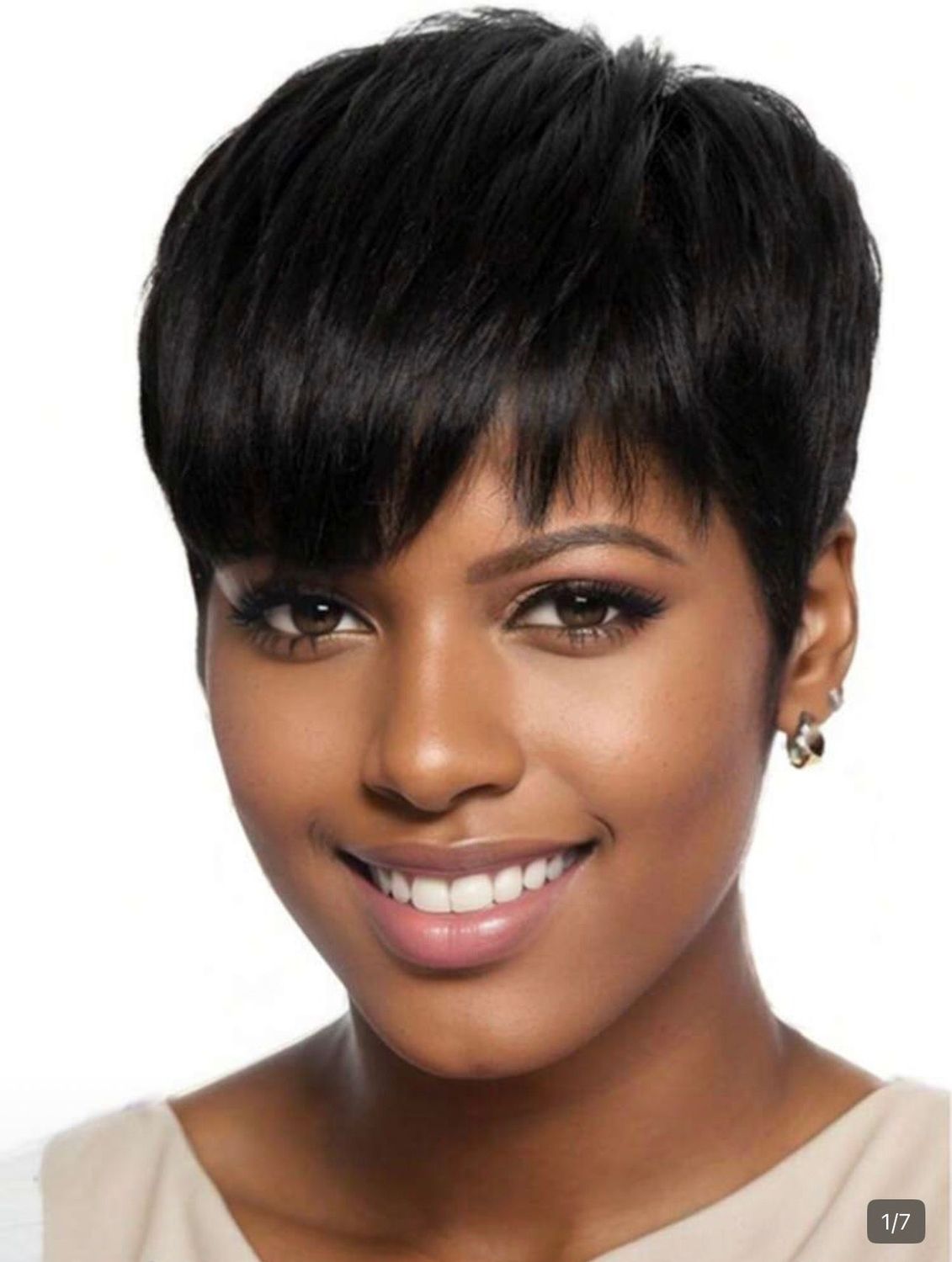 Short Pixie Cut Human Hair Bangs Wigs Short Pixie Cut Human Hair Bangs Wigs