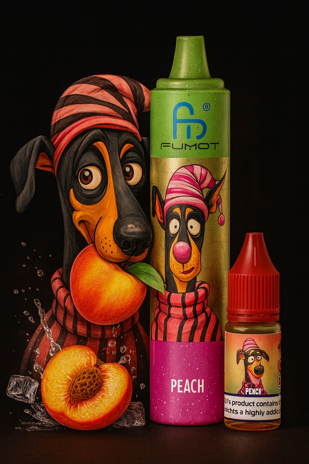 Fumot Doberman Peach 32K Refillable