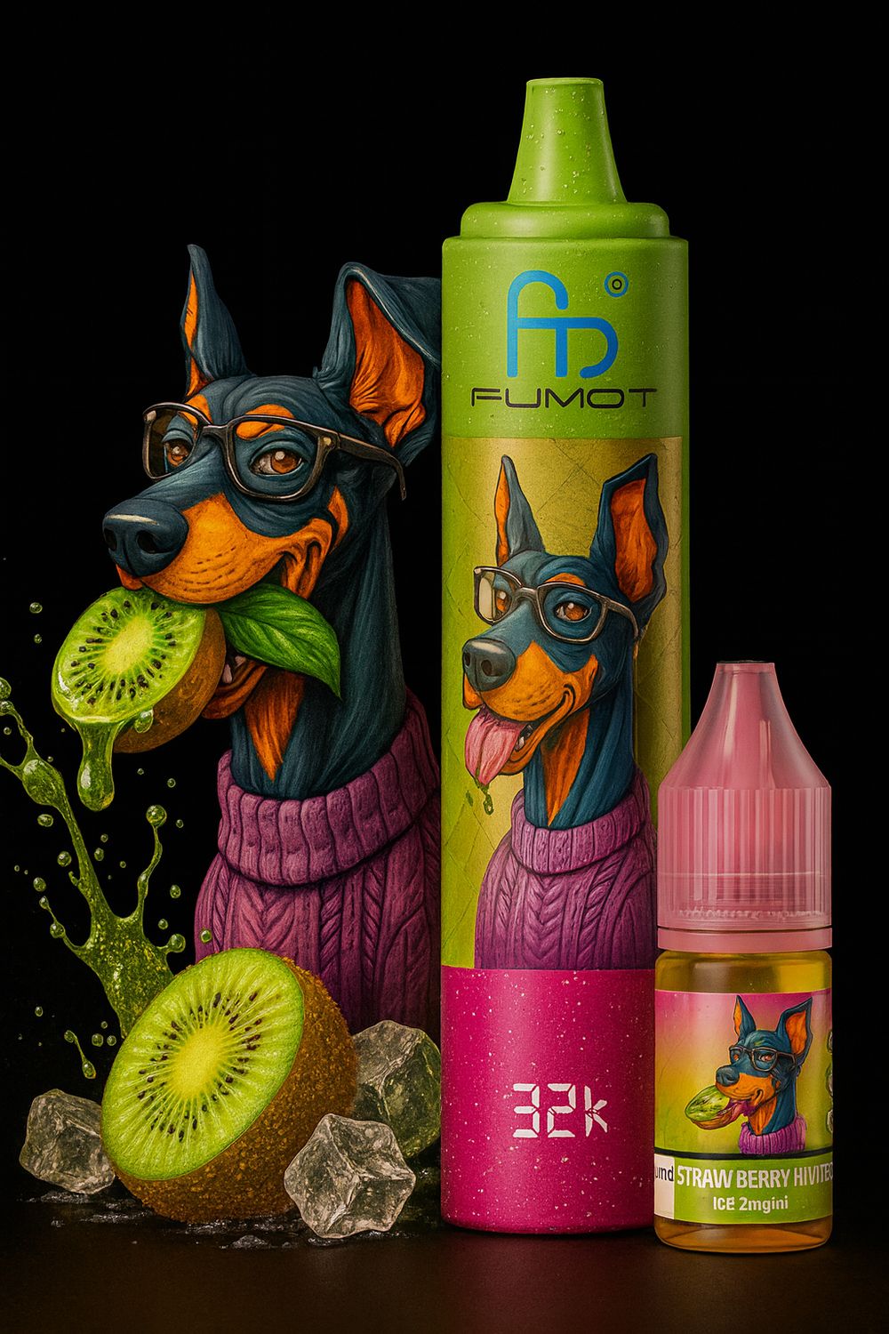 Fumot Doberman 32K Strawberry Ice – Refillable Vape Kit kaufen Schweiz | vapezz.ch