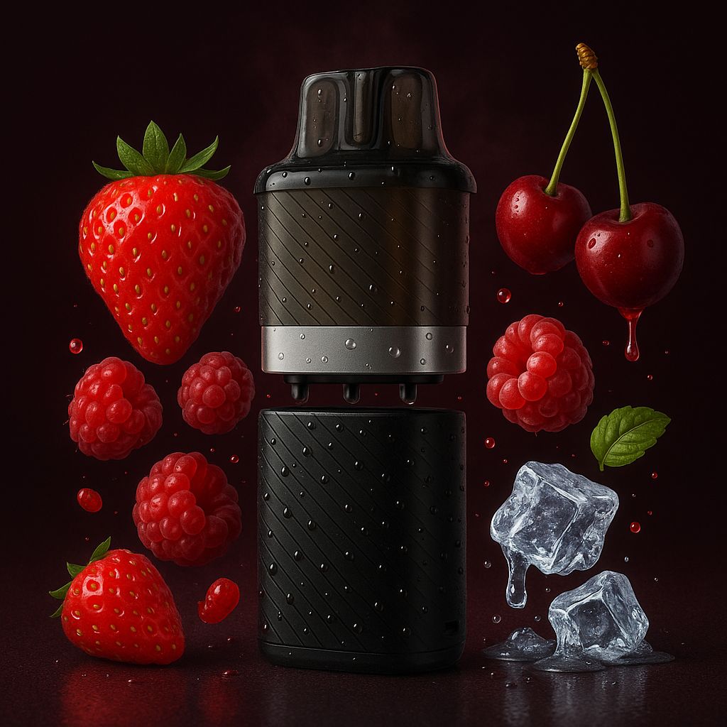 VOZOL Vista Plug Pod Strawberry Raspberry Cherry – Einweg Hybrid Vape kaufen Schweiz | 10000 Züge | vapezz.ch