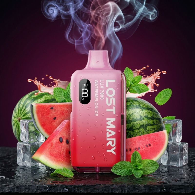 Lost Mary LUX 7000 Watermelon Ice – Hybrid Vape Kit, wiederaufladbar, 7000 Züge | vapezz.ch CH