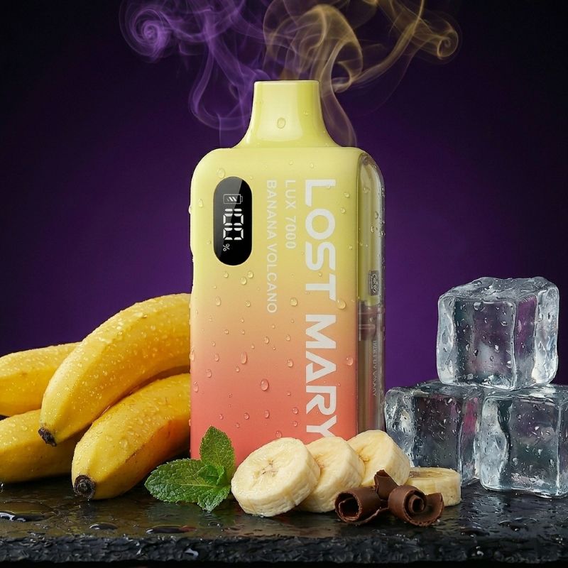 Lost Mary LUX 7000 Banana Volcano – Hybrid Vape Kit, wiederaufladbar, 7000 Züge | vapezz.ch CH