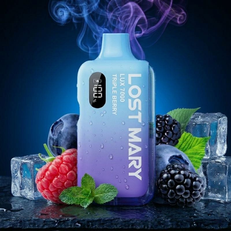 Lost Mary LUX 7000 Triple Berry – Hybrid Vape Kit, wiederaufladbar, 7000 Züge | vapezz.ch CH