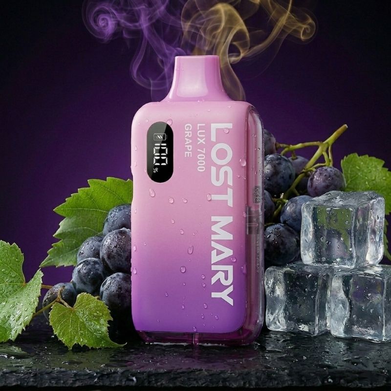 Lost Mary LUX 7000 Grape – Hybrid Vape Kit, wiederaufladbar, 7000 Züge | vapezz.ch CH