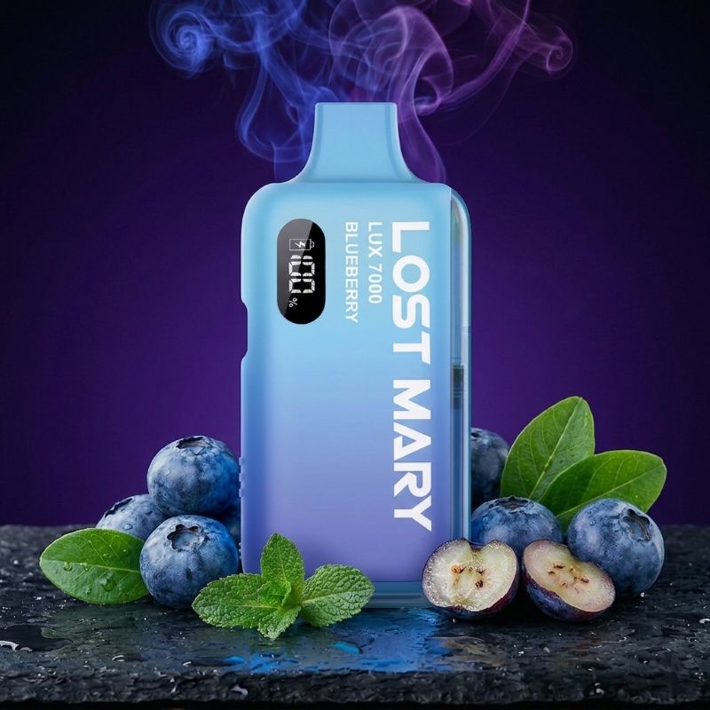 Lost Mary LUX 7000 Blueberry – Hybrid Vape Kit, wiederaufladbar, 7000 Züge | vapezz.ch CH