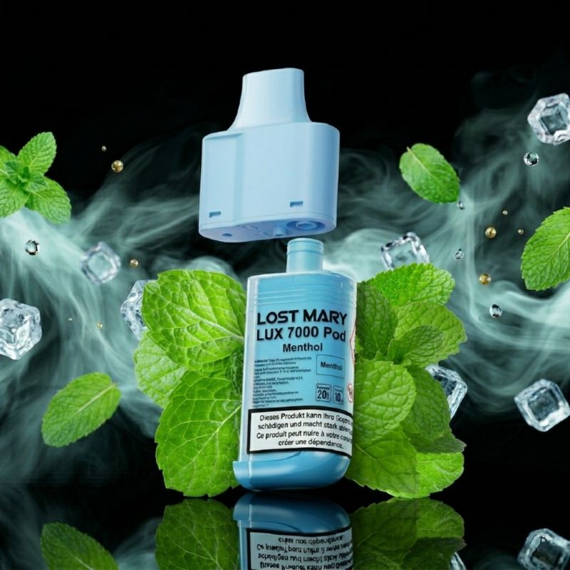 Lost Mary LUX 7000 Refill Pod Menthol – 12 ml, kompatibel mit LUX 7000 Kit, portofrei kaufen vapezz.ch
