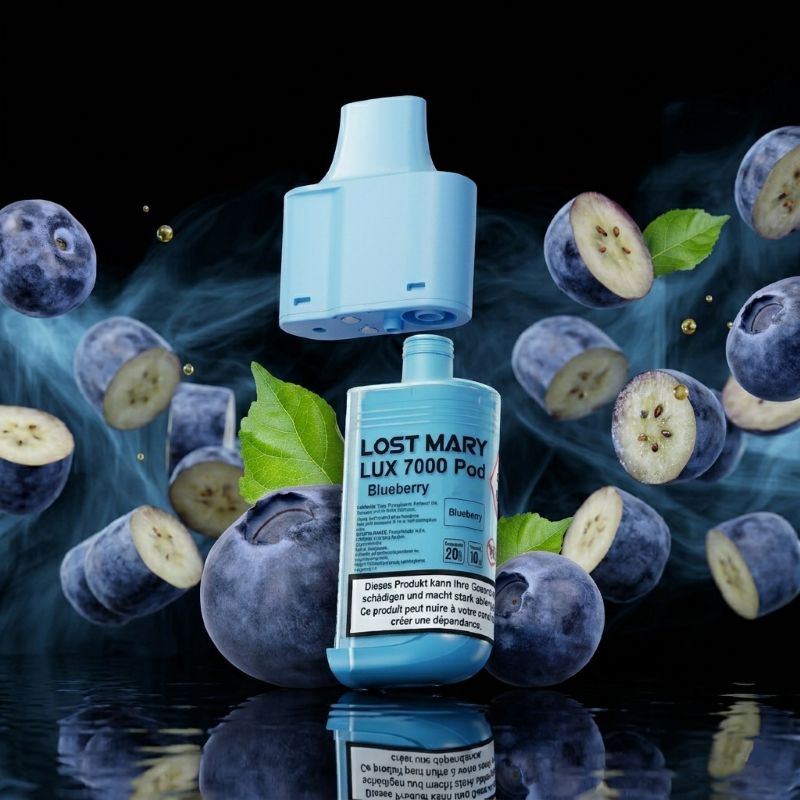Lost Mary LUX 7000 Refill Pod Blueberry – 12 ml, kompatibel mit LUX 7000 Kit, portofrei kaufen vapezz.ch