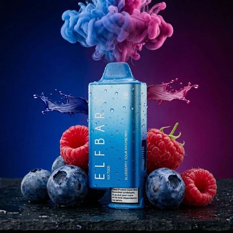 ELFBAR NX7000 Hybrid Vape Kit Blueberry Sour Raspberry – Refill Pod System kaufen Schweiz – vapezz.ch