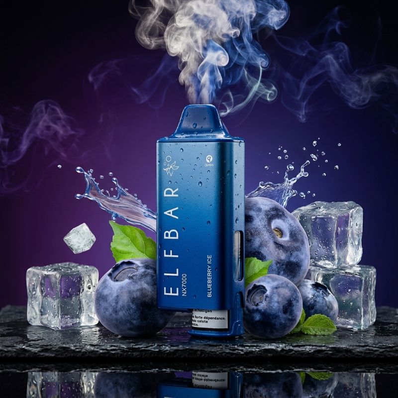 ELFBAR NX7000 Hybrid Vape Kit Blueberry Ice – Refill Pod System kaufen Schweiz – vapezz.ch
