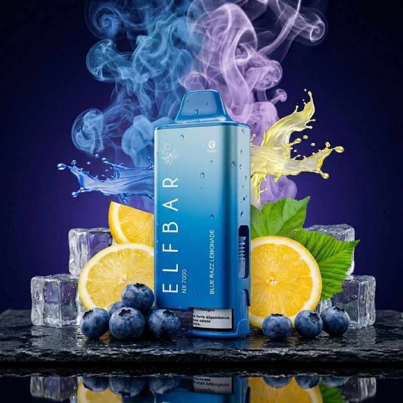 ELFBAR NX7000 Hybrid Vape Kit Blue Razz Lemonade – Refill Pod System kaufen Schweiz – vapezz.ch