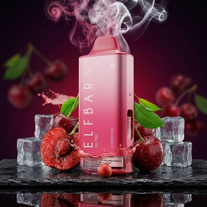 ELFBAR NX7000 Hybrid Vape Kit Cherry Ice – Refill Pod System kaufen Schweiz – vapezz.ch