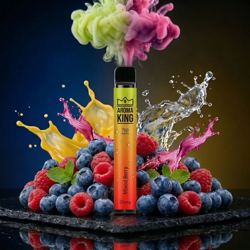 Aroma King Bar 700 Mixed Berry Einweg E-Zigarette mit dem Geschmack von verschiedenen Beeren und 20mg Nikotinsalz