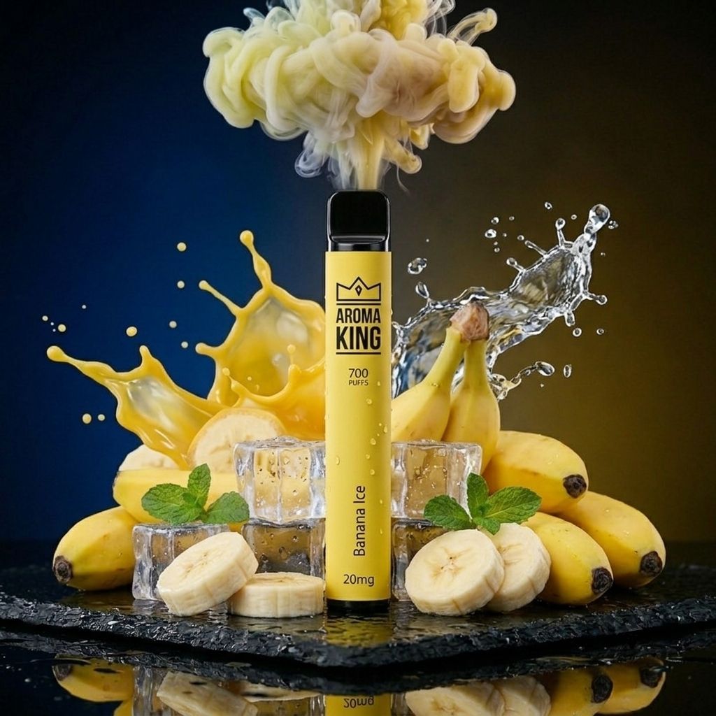 Aroma King Bar 700 Banana Ice Einweg E-Zigarette mit Banane Eis Geschmack und 20mg Nikotinsalz