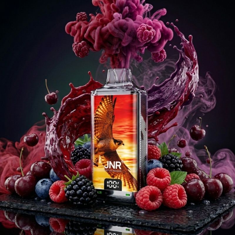 JNR Falcon Nexus 55K Kit Cherry Berry – Legale Mehrweg-Vape mit 22ml Liquid für die Schweiz.