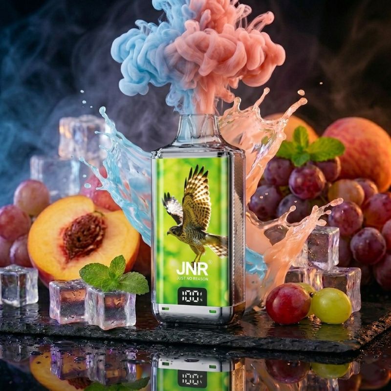 JNR Falcon Nexus 55K Kit Summer Peach Ice – Legale Mehrweg-Vape mit 22ml Liquid für die Schweiz.