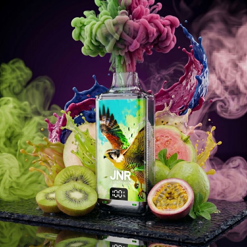 JNR Falcon Nexus 55K Kit Kiwi Passion Fruit Guava – Legale Mehrweg-Vape mit 22ml Liquid für die Schweiz.