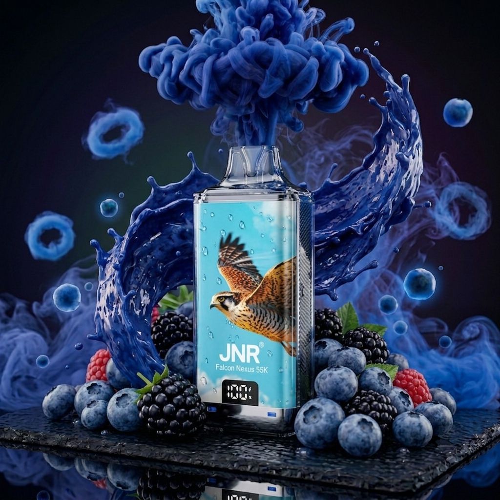 JNR Falcon Nexus 55K Kit Mr Blue – Legale Mehrweg-Vape mit 22ml Liquid für die Schweiz.