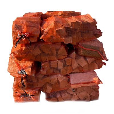 Haardhout in netzakken