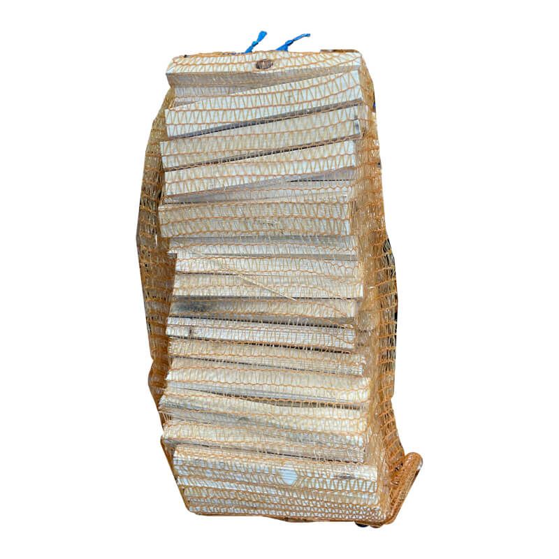 Grote netzakken aanmaakhout