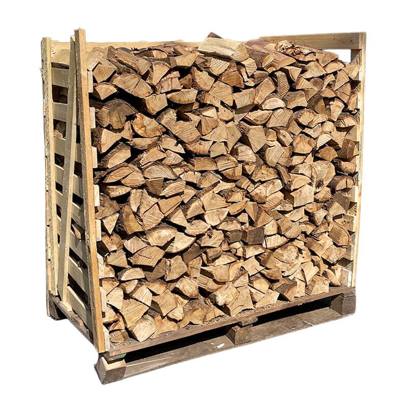 Pallet harde mix open haardhout – ca. 1 Kuub - (80% eikenhout en 20% beukenhout)