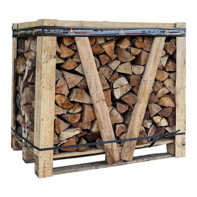 Krat zachte mix openhaardhout – ca. 1 Kuub - makkelijk &amp; mooi vlammenspel