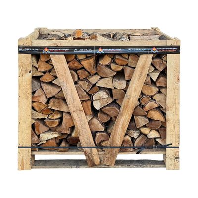 Krat zachte mix openhaardhout – ca. 1 Kuub - makkelijk &amp; mooi vlammenspel