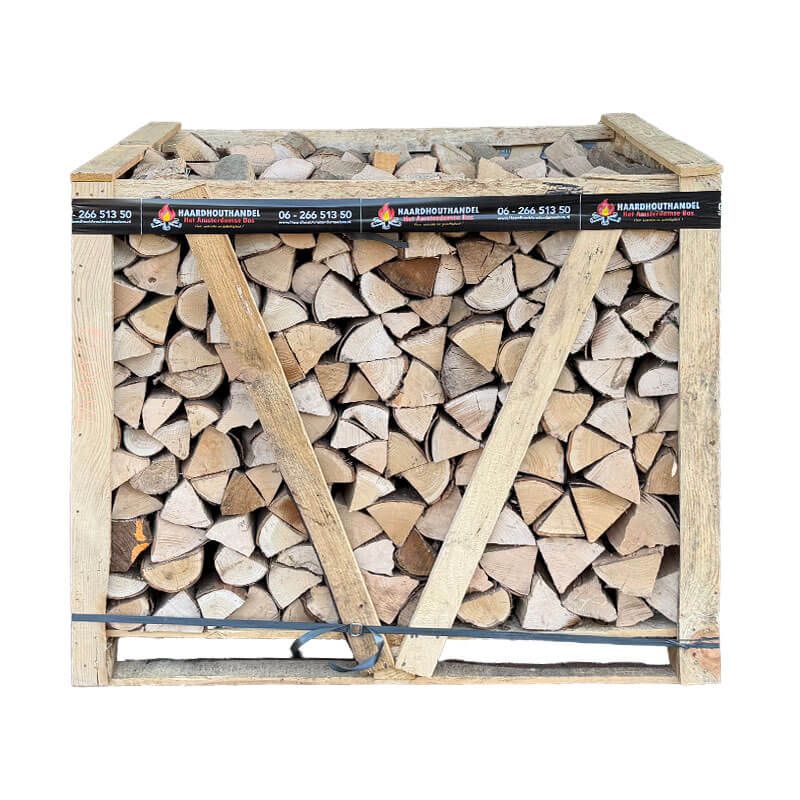 Krat beukenhout - ca. 1 kuub - premium openhaardhout