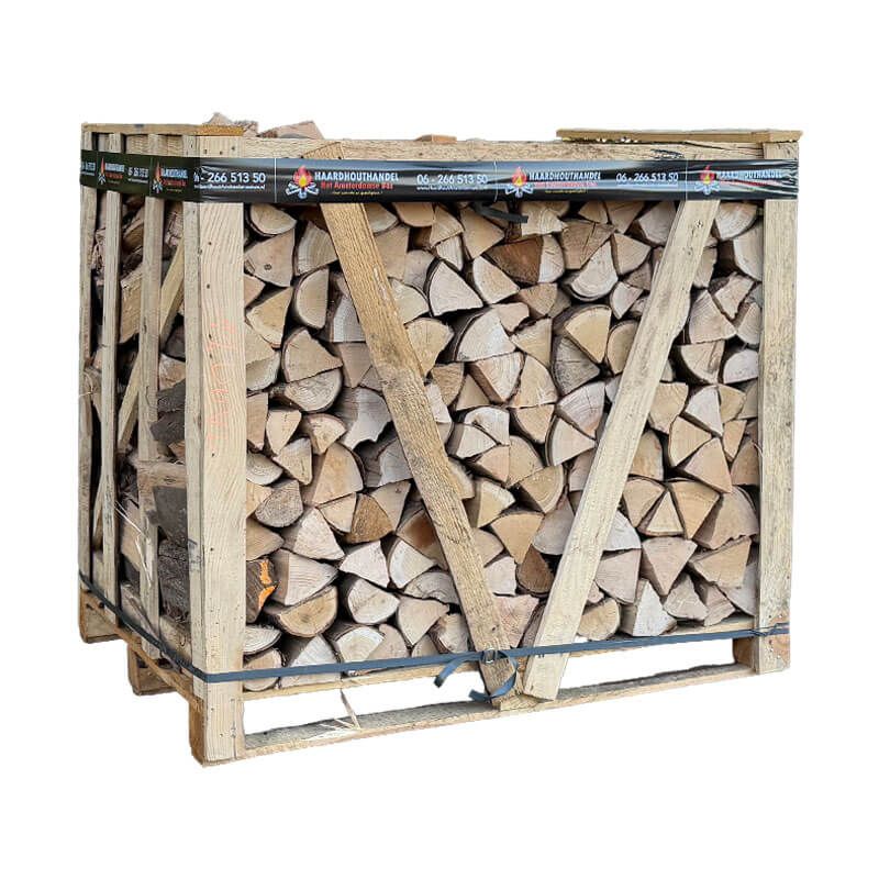 Krat beukenhout - ca. 1 kuub - premium openhaardhout