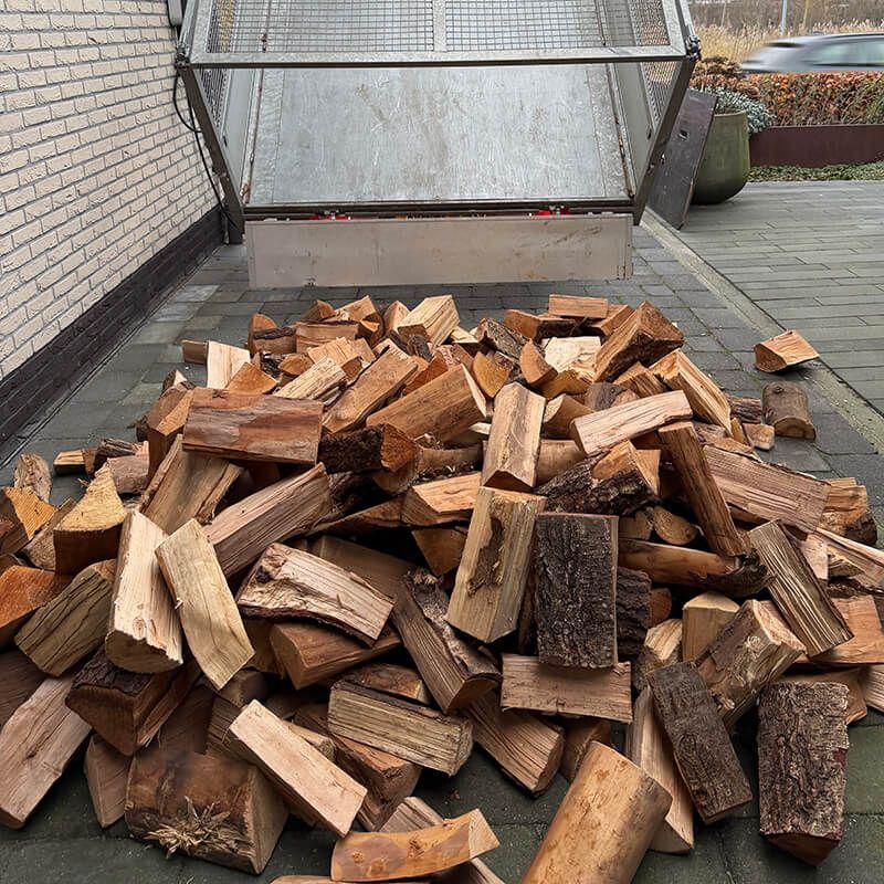 Los gestort beukenhout - ca. 1,5 kuub - premium openhaardhout
