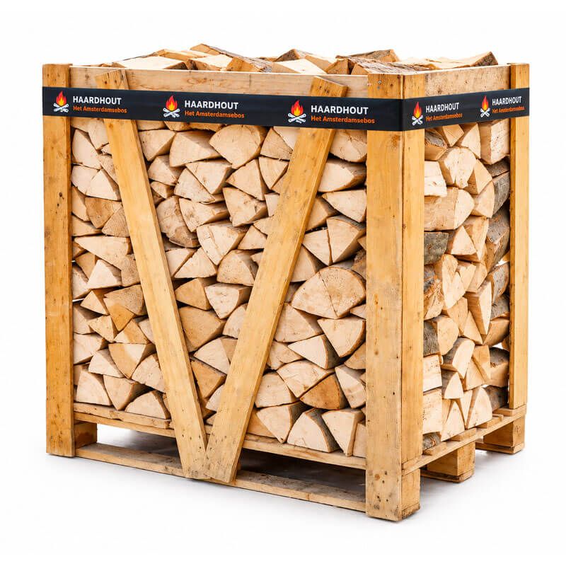 Pallet haagbeuk - ca. 1 kuub - premium openhaardhout