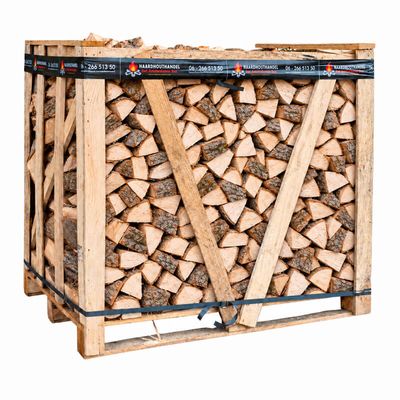 Pallet essenhout - ca. 1 kuub - premium openhaardhout