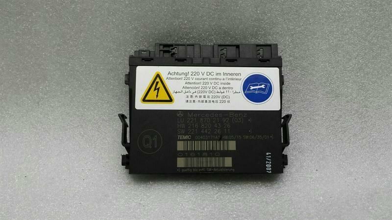 Mercedes S-Class W221 Front Seat Module A2218707687 Seat ECU