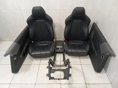 ASTON MARTIN CURVE MK2 2011-2012 SPORT SEATS HEATED BLUE BLACK LEATHER SEATS