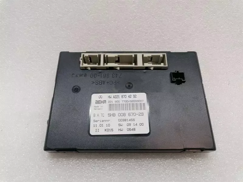 Mercedes S-class W221 Climate Control Module A2218704292 Control Unit Air Conditioning