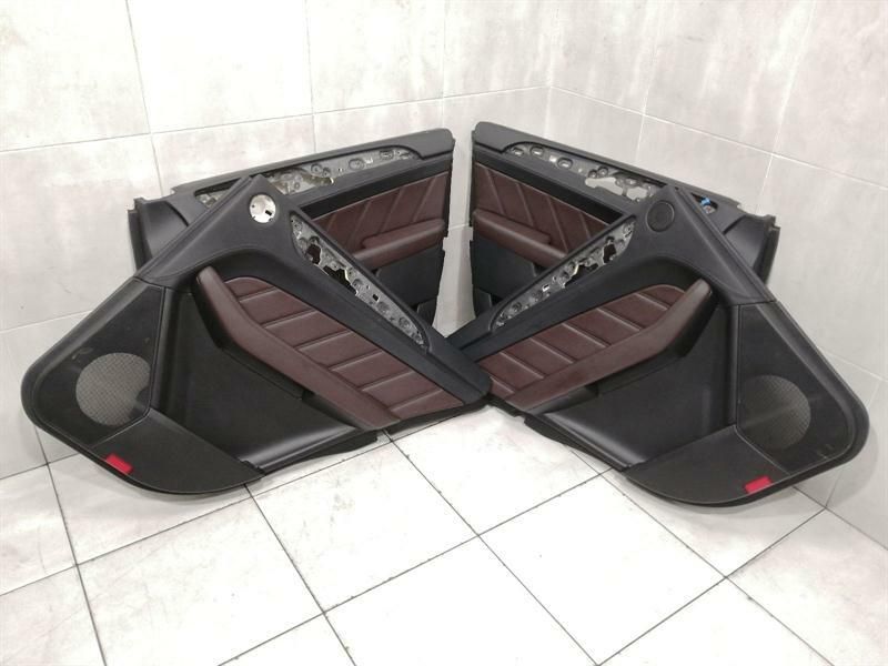 MERCEDES ML63 W166 DOOR CARD SET RHD UK A1667201070 EXTENDED LEATHER PACK BROWN