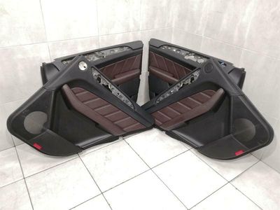 MERCEDES ML63 W166 DOOR CARD SET RHD UK A1667201070 EXTENDED LEATHER PACK BROWN