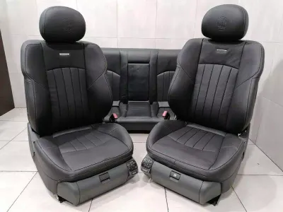 AMG LOGO CREST MERCEDES E55 AMG W211 SEATS FRONT SEATS COOLED INTERIOR LEATHER