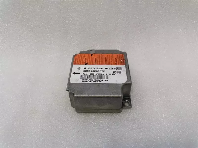 Mercedes SL R230 Safety Module ECU A2308204026 Air Control Unit SRS