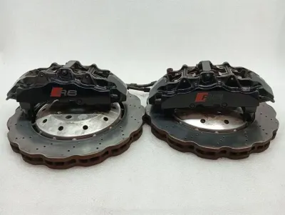 AUDI R8 TYPE 42 V10 5.2 SPYDER BRAKE CALIPER 420615106J FRONT SET BRAKE CALIPER