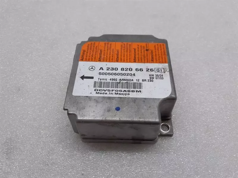 Mercedes SL R230 Safety Module ECU A2308206626 Air Control Unit SRS