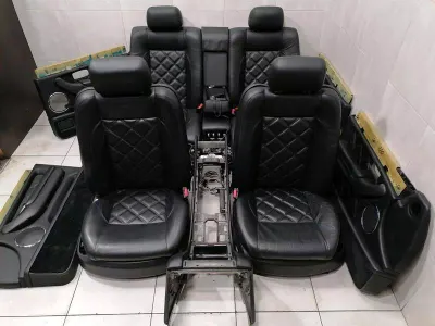 BENTLEY ARNAGE T Mulliner ARNAGE T Seat Seats Interior Set BLACK LEATHER SET