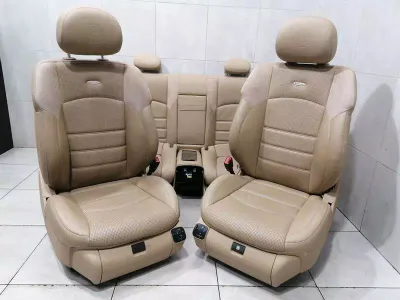 Mercedes CLS63 AMG COAT OF ARMS W219 seatpad AMG BEIGE seat COLOR BUCKSKIN