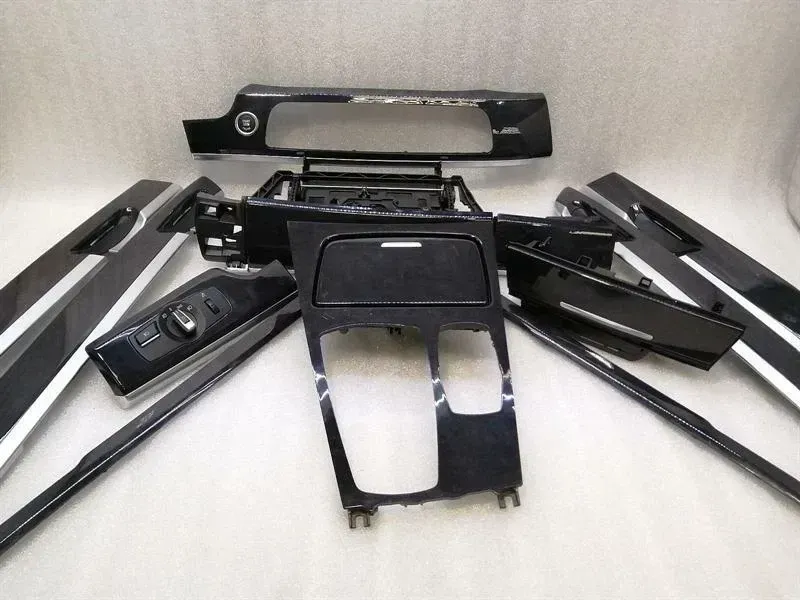 BMW 760Li F02 Veneer Set 9151204 Wood Strip Set Ash s4ca Anthracite