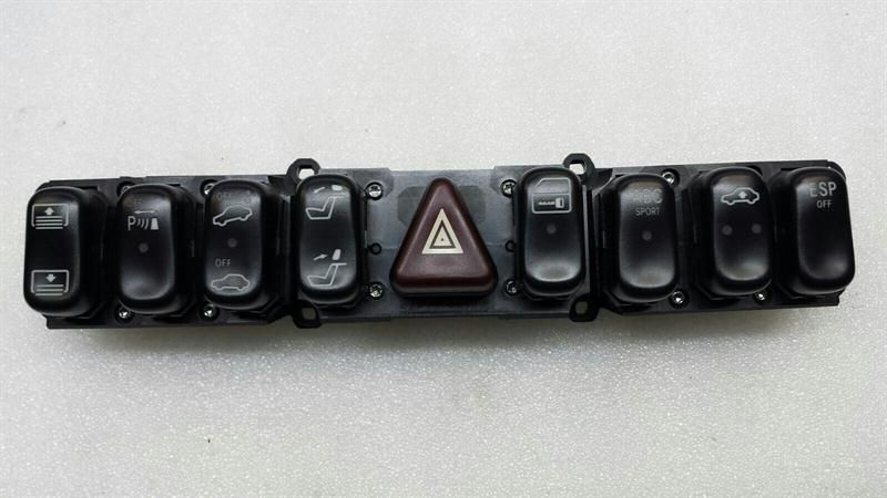 Mercedes CL W215 switch block A2158203010 switch strip warning indicator control panel