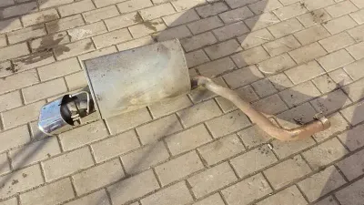 Jaguar XJ X351 left exhaust silencer C2D2953 exhaust silencer left 3.0D