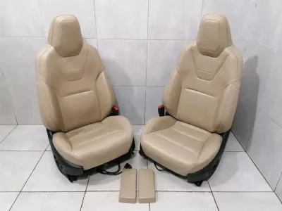 Tesla Model S 70 seat NAPPA MOJAVE BEIGE front seat set