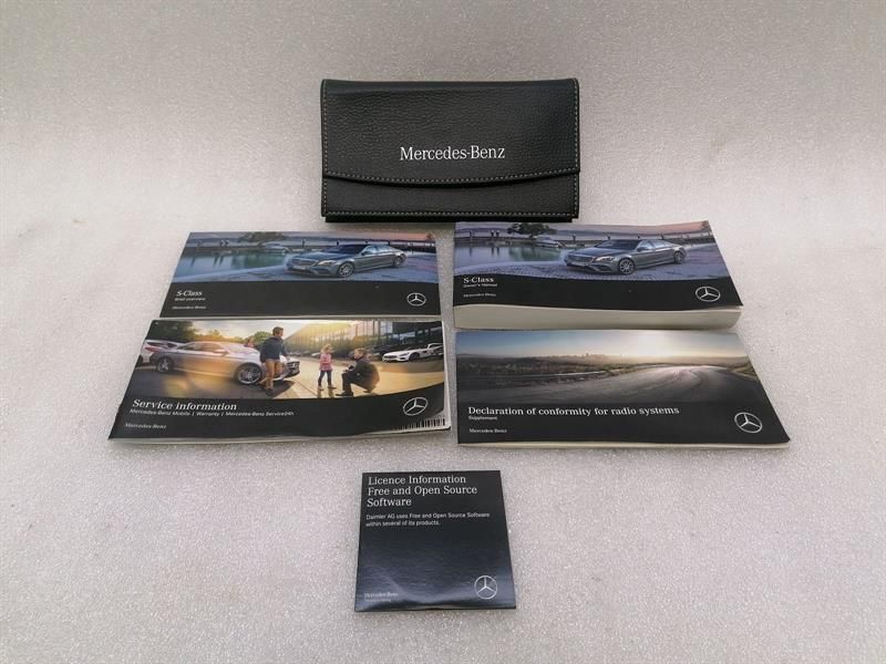 Mercedes S-class W222 service booklet / maintenance manual