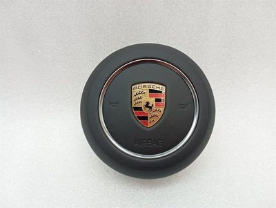 Porsche Boxster 718 Module 982880201G Leather Leather Steering Wheel Module