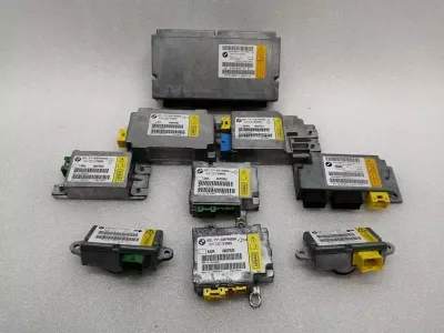 BMW 7 LCI 2007 E65 safety modules ECU 9130203 air control unit SRS SET